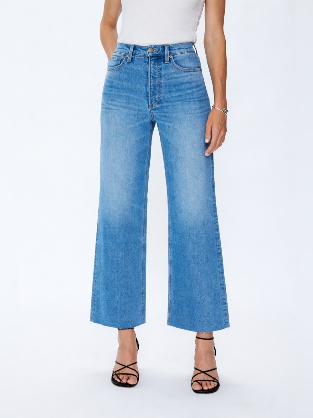 NWOT Pistola LANA CROP HIGH RISE ULTRA WIDE LEG JEAN - Picture 2 of 7